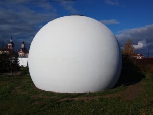 Строительство домов-сфер под ключ — пример готового дома.