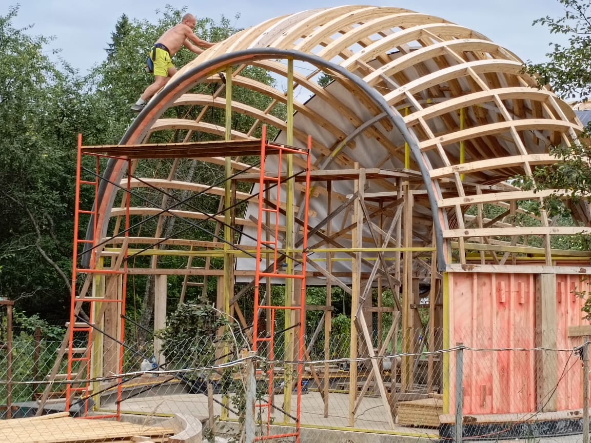 Сборка и монтаж под ключ дома-сферы