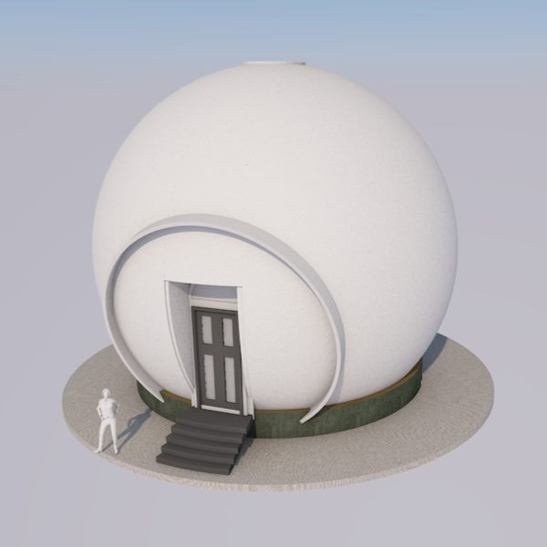 Проект дома-сферы 150 кв м с планировкой и ценой под ключ